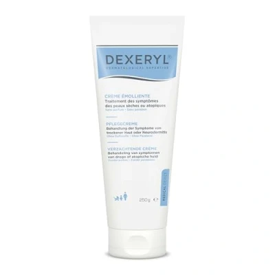 Abbildung von Dexeryl Creme 250g: Pflege und Schutz für trockene Haut insbesondere bei verschiedenen Hauterkrankungen wie Neurodermitis. Parfümfrei ohne Parabene