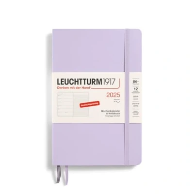 Abbildung von LEUCHTTURM1917 370520 Wochenkalender &amp; Notizbuch 2025, Paperback B6+ Softcover 12 Monats Planer, 80 g, liniert Lilac