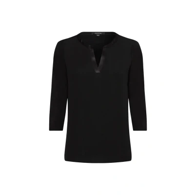 Abbildung von comma Langarmshirt, Damen, Größe: 38, Schwarz