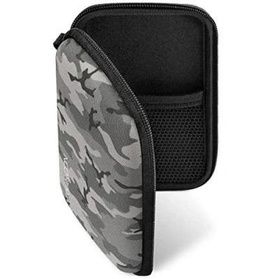 Abbildung von deleyCON Navi Tasche Case für Navigationsgeräte 4,3 Zoll &amp; 5 (14,6x9,3x3,4cm) Robust Stoßsicher 2 Innenfächer Camouflage