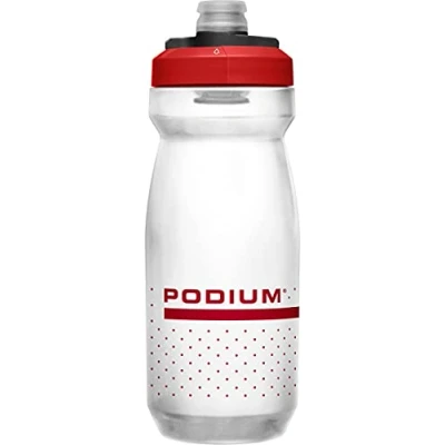 Abbildung von Camelbak Podium Sport Wasserflasche, Quetschflasche, zum Laufen, Radfahren, Wandern Feuerrot
