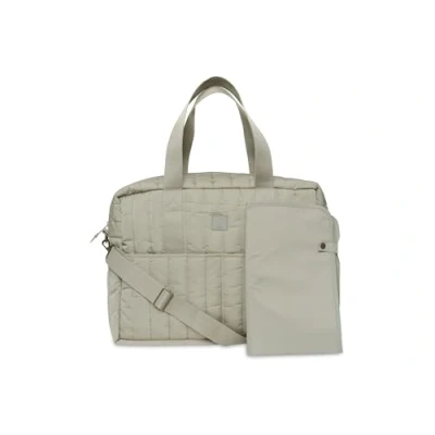 Abbildung von Jollein Wickeltasche Puffed Moos Olive Green Wasserabweisend Kinderwagentasche Babytasche Multifunktional Olivgrün