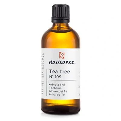 Abbildung von Naissance Teebaumöl (Nr. 109) 100ml Naturreines Ätherisches Öl 100% für Naturkosmetik, Aromatherapie, Duftlampe Duftöl Aroma Diffuser