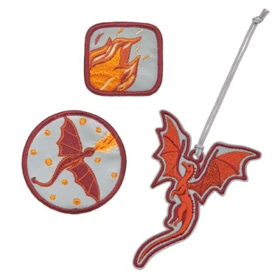 Abbildung von LÄSSIG Anhänger und Patches Set (3 Stk.) mit Druckknopf/School Dragon