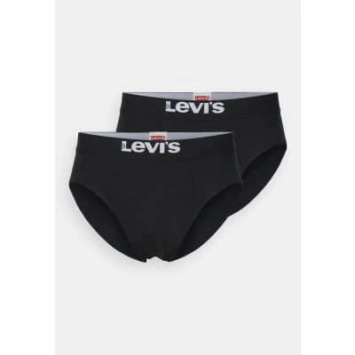 Abbildung von Levi&#039;s MEN Solid Basic Brief 2 PACK Panties, Herren, Größe: Small, Black