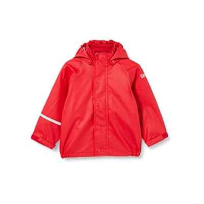 Abbildung von CareTec Unisex Kinder Rain Jacket Pu W/O Fleece Regenjacke, Red (402), 80 EU