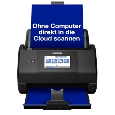 Abbildung von Epson WorkForce ES 580W Scanner, Dokumentenscanner (scannt ohne PC, 35 Seiten bzw. 70 Bildern pro Minute, bis DIN A4, beidseitiger Scan in einem Durchgang, automatische Ausrichtung) One size