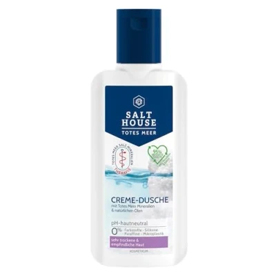Abbildung von Salthouse Totes Meer Therapie Creme Dusche, mit Aloe Vera &amp; Mandelöl, für sehr trockene Haut und Spannungsgefühle, 250ml