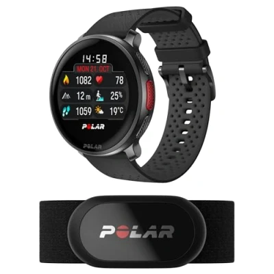 Abbildung von Polar Vantage V3 mit Herzfrequenzsensor H10, Sportuhr GPS, Herzfrequenz Messgerät und Längere Akkulaufzeit, Smartwatch Funktionen für Männer Frauen, Offline Karten, Laufuhr