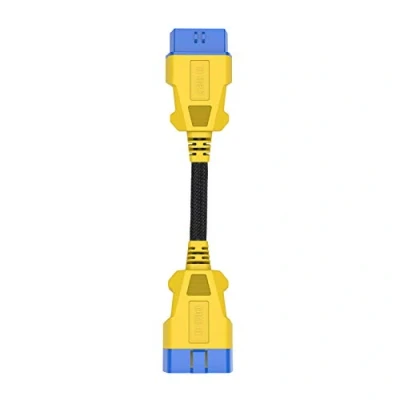 Abbildung von OURANTOOLS OBD 2 Verlängerungskabel Adapter Kompatibel Extender Diagnosestecker mit Nylon Material für Fahrzeuge Diagnosegerät (16 Pin 20cm Male to Female)