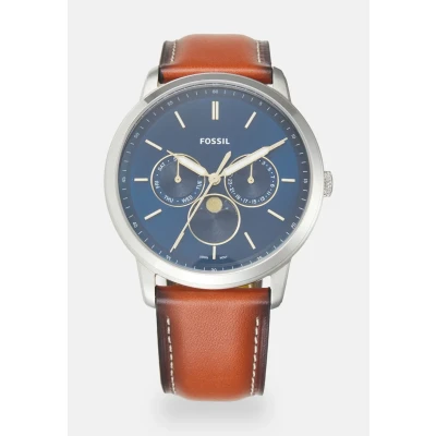 Abbildung von Fossil Herren Analog Quarz Uhr mit Leder Armband FS5903
