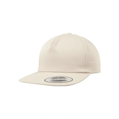 Abbildung von Flexfit Unstructured 5PANEL Snapback Cap, Größe: One Size, Beige