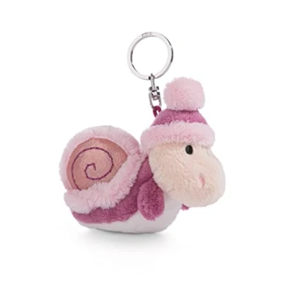 Abbildung von NICI 49303 Schlüsselanhänger Schnecke SOA 10cm pink Nachhaltiger Begleiter Kuscheltieranhänger mit Schlüsselring für Schlüsselband, Schlüsselbund &amp; Schlüsselhalter