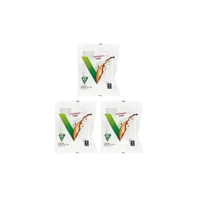 Abbildung von HARIO Lotto di 3 x 100 Filter für Kaffeemaschinen Americano Buch Weiß V60 02 VCF 100W Importazioine aus Japan