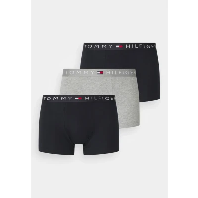 Abbildung von Tommy Hilfiger Original Trunk 3 PACK Panties, Herren, Größe: Small, Grey/white/desert sky