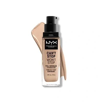 Abbildung von Nyx Professional Makeup CAN ́T STOP WON 24H Foundation Foundation, Damen, Größe: 30 ml, 4 light ivory