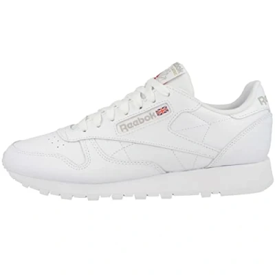 Abbildung von Reebok Classic Leather Unisex Sneaker low, Größe: 42.5, White Leder und textil