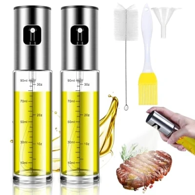 Abbildung von BETA NOBLE〖Verstärkte〗Ölsprüher zum Kochen, Öl Sprühflasche, Ölspray Olivenölsprüher für Salat, Grillen, Backen in der Küche (2 Stück)