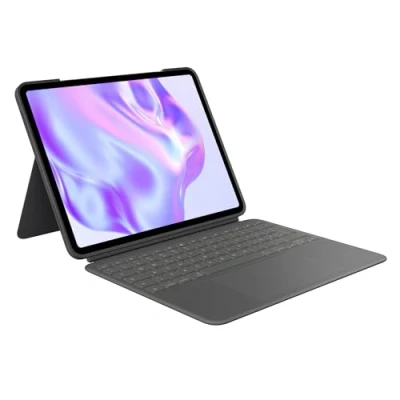Abbildung von Logitech Combo Touch iPad Pro 13 Zoll (M4) (2024) Tastatur Case Abnehmbare mit Hintergrundbeleuchtung und Halterung, Komfortables Tippen, Multi Use Modus, Deutsches QWERTZ Graphit