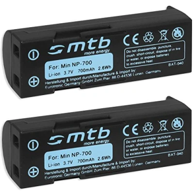 Abbildung von 2X Akku NP 700 für Konica Minolta Dimage X50, X60 / Sanyo DB L30 VPC A5 Samsung Digimax L77