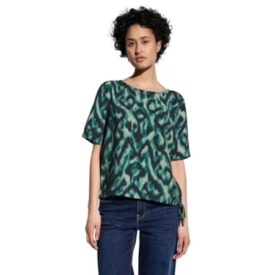 Abbildung von STREET ONE Damen A345527 Bluse mit Print, Hunter Green, 44