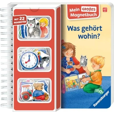 Abbildung von Mein großes Magnetbuch: Was gehört wohin? Magnet Spielbuch ab 2 Jahren, Bilderbuch: Mit 22 Magneten