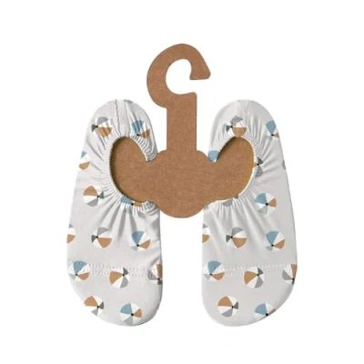 Abbildung von Slipstop Kinder Strandschuhe Anti Rutsch Ballett Schuhe Schwimmschuhe Urlaub Badeschuhe Pool Unisex Beachbal Naturel, Größe 27 29