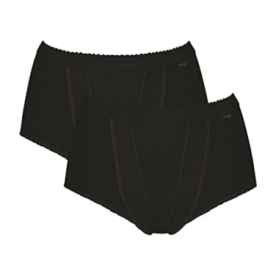 Abbildung von Sloggi Control MAXI 2 PACK Slip, Damen, Größe: 38, Black