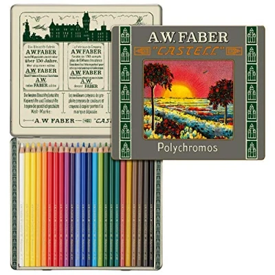 Abbildung von Faber Castell 211002 Polychromos Farbstift, Sonderedition, 24er Metalletui