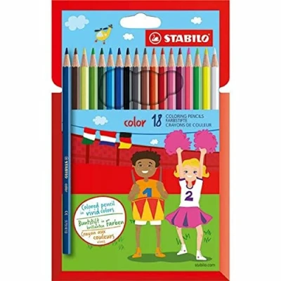 Abbildung von STABILO Buntstift color 18er Pack mit 18 verschiedenen Farben inkl. 3 Neonfarben