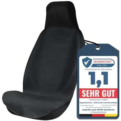 Abbildung von Upgrade4cars wasserdichter Autositzschoner für Vordersitze Fahrersitz Schonbezug Werkstatt, Arbeit, Sport usw. Autositz Auflage Universal Auto Sitzbezug vorne