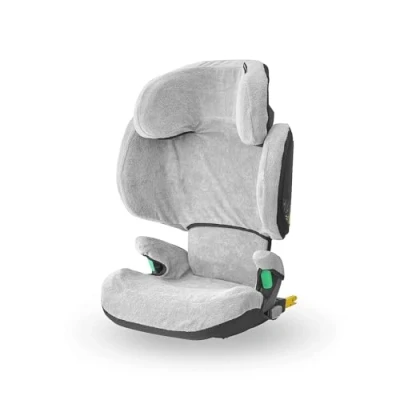 Abbildung von Maxi Cosi Sommerbezug, Passend für Morion / RodiFix M i Size R Kindersitz, Schonbezug Autositz, Bezug die warmen Sommertage, Fresh Grey, Grau
