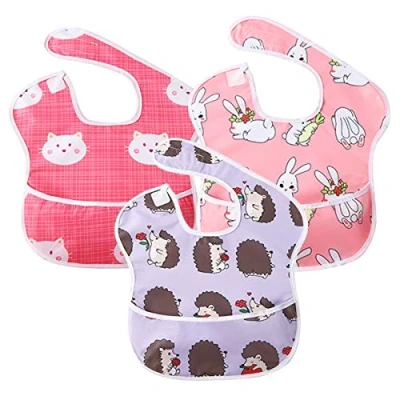 Abbildung von Lätzchen Baby Kleinkind Fütterung, Wasserdicht Klettverschluss/Lightweight Bib, Mädchen Und Jungen Latz