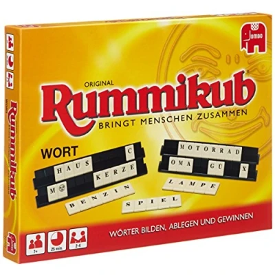 Abbildung von Jumbo Spiele Original Rummikub Wort Das kultige Gesellschaftsspiel mit Buchstaben Für Erwachsene und Kinder ab 7 Jahren