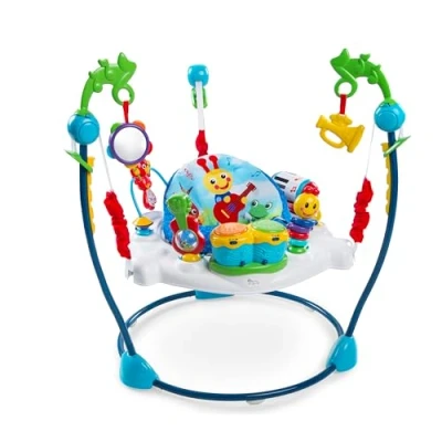 Abbildung von Baby Einstein, Neighborhood Symphony Spring und Spielcenter, Spielstation mit Lichtern, Musik &amp; 15+ Spielzeugen, 360 drehbar, motorische Entwicklung, 3 Sprachen, Kinder ab 6 Monaten