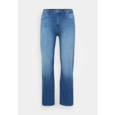 Abbildung von ONLY Carmakoma Carwilly WIDE Jeans Relaxed Fit, Damen, Größe: 42x32, Medium blue denim