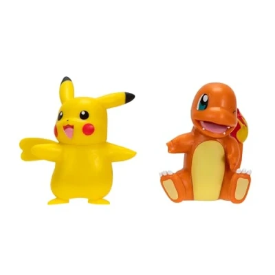 Abbildung von Pokémon PKW3585 Battle Figure Pack Pikachu und Glumanda, offizielle detaillierte Figuren, je 5 cm