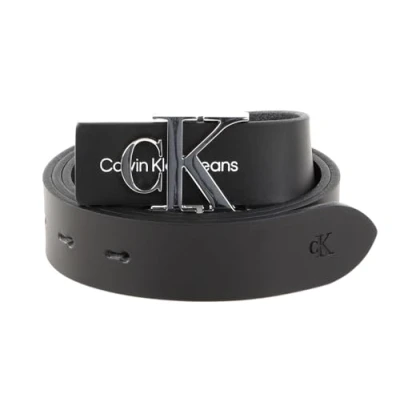 Abbildung von Calvin Klein Jeans Monogram Hardware Gürtel, Damen, Größe: 90, Black