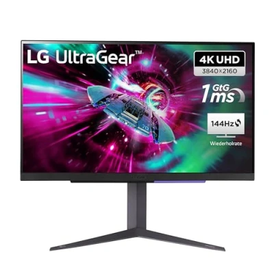 Abbildung von LG Ultragear 16:9 UHD Gaming Monitor 27GR93U B 27 Zoll, IPS Display, HDR10, AMD FreeSync, Grau/Schwarz
