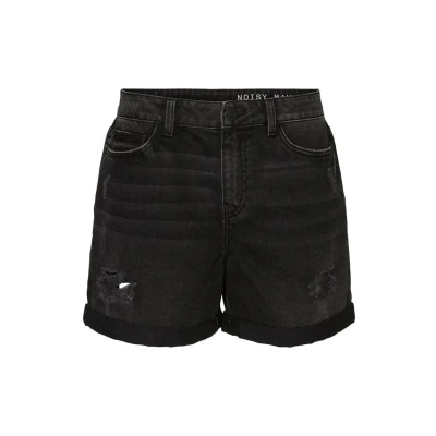 Abbildung von Noisy May Jeans Shorts, Damen, Größe: Small, Black denim