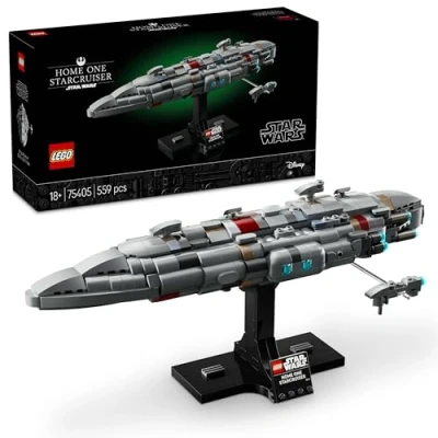 Abbildung von LEGO Star Wars 75405 Home One Starcruiser aus Die Rückkehr der Jedi Ritter Sternenschiff Modell Fantasy Set und Sammlerstück zum Bauen Ausstellen Geschenk für Erwachsene &amp; Jugendliche Fans