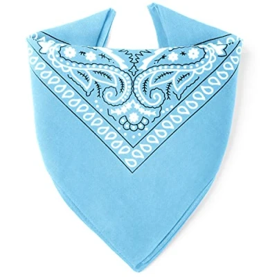 Abbildung von Karl Loven Bandana 100% Baumwolle Premium Qualität für Damen Herren Halstuch Kopftuch original Paisley Muster Headwear Haar Schal Ansatz Handgelenk Kopf Biker
