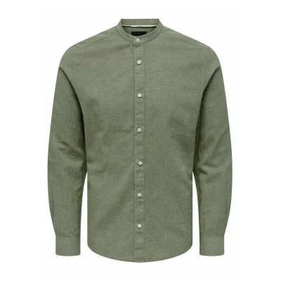 Abbildung von Only &amp; Sons Onscaiden LIFE Solid MAO NOOS Hemd, Herren, Größe: XS, Swamp