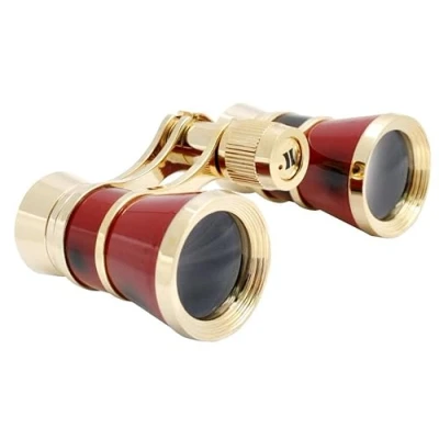 Abbildung von Eschenbach Optik Fernglas Theaterglas Glamour rot mit 3X Vergrößerung, kompakt und leicht, klares helles Bild ideal für Theater, Opern, Konzerte, Musicals, Events