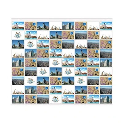 Abbildung von trendfinding® Fotovorhang 10x15cm Hoch und Querformat Foto Bilder Postkarten Format Fotowand Fotogalerie Fototaschen Fotohalter Taschenvorhang Fotos (72 10x15)
