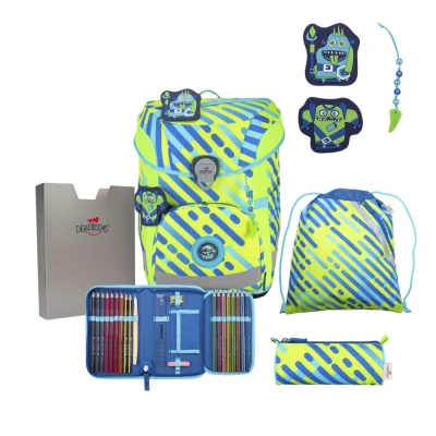 Abbildung von DerDieDas ErgoFlex Easy NEON Set Monster Schulrucksack