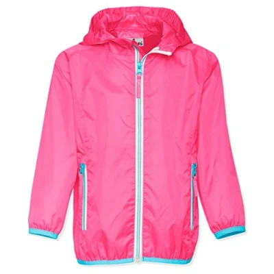 Abbildung von Playshoes Unisex Kinder Faltbare Regen Jacke Funktions Regenmantel Regenbekleidung, Rosa, 128 EU