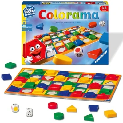 Abbildung von Ravensburger 24921 Colorama Zuordnungsspiel für die Kleinen Spiel Kinder ab 3 bis 6 Jahren, Spielend Neues Lernen 1 Spieler