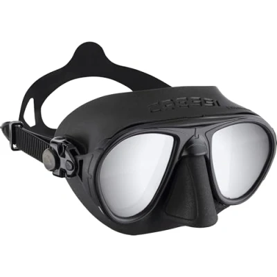 Abbildung von Cressi Calibro Innovative Professionelle Tauchmaske Anti Fog Hochwertiges Silikon für Apnoe / Tauchen Schnorcheln