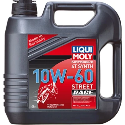 Abbildung von LIQUI MOLY Motorbike 4T Synth 10W 60 Street Race 4 L Motorrad Takt Öl Art. Nr.: 1687